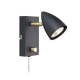 CIRO kinkiet 106318 Black/Brass Markslojd